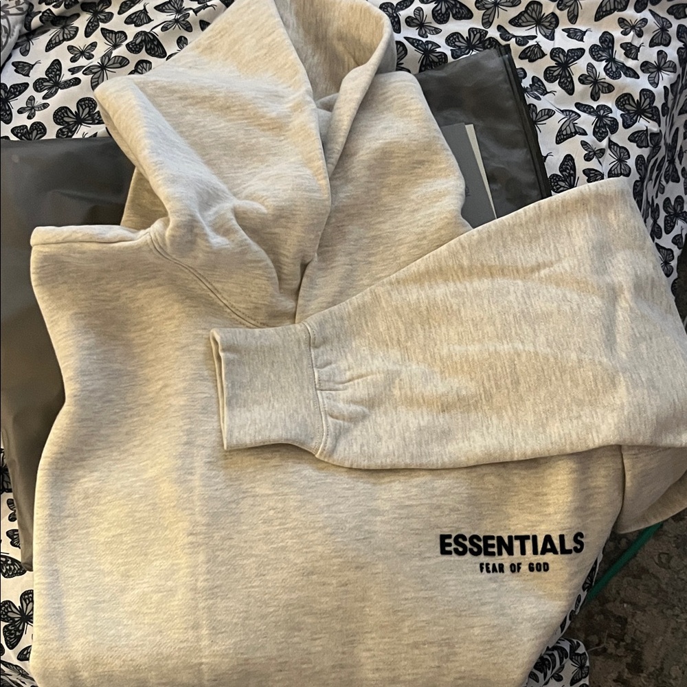 Essentials Gray Hoodie Jacket